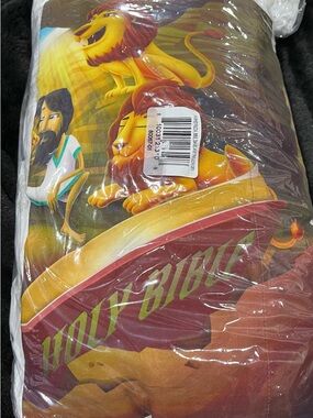 My Pillow Holy Bible Graphic Throw Pillow & pillow case - Red, Yellow, Brown